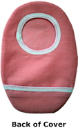 Pink Ostomy Cover back Pink Ostomy Cover back